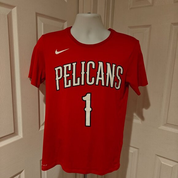 New Orleans Pelicans Zion Williamson Nike NBA Shirt Red Men's S Basketball - Picture 2 of 14
